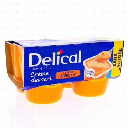 DELICAL Crème dessert - HP HC saveur abricot 4x200g