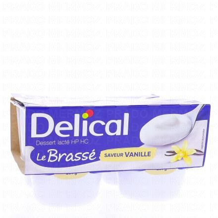 DELICAL Le Brassé - Dessert lacté HP HC Vanille 4x200g