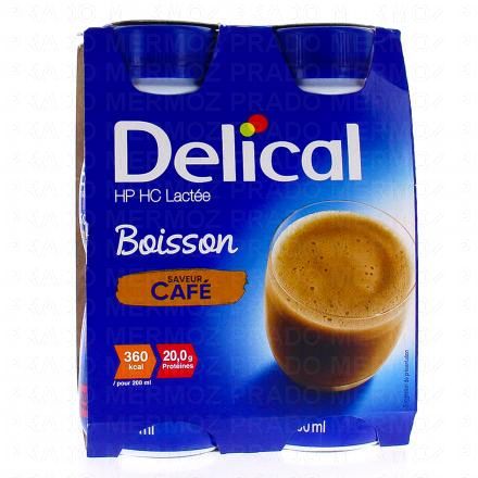 DELICAL Boisson - HP HC Lactée café 4x200ml