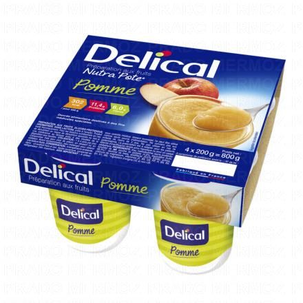 DELICAL Fruité - Nutra'Pote Dessert Pomme 4x200g
