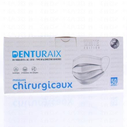 DENTURAIX Masques chirurgicaux x50 (blanc)