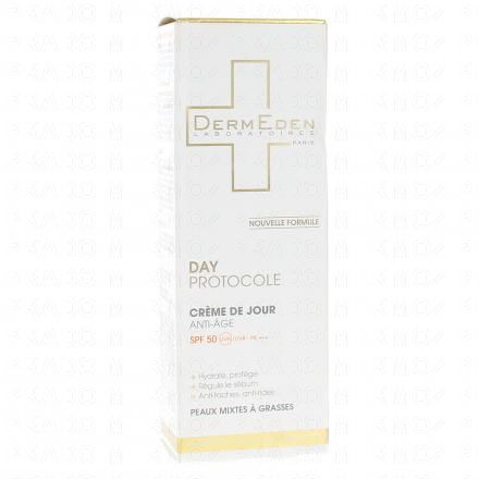 DERMEDEN Day protocole Cr&egrave;me de jour 4 en 1 action globale SPF50 tube 50ml