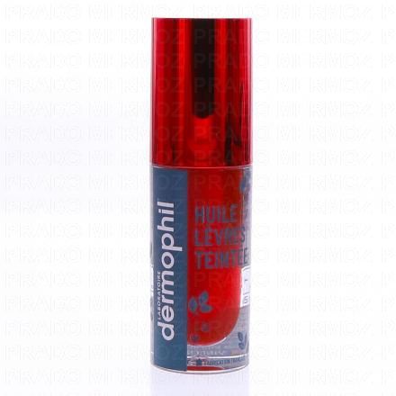 DERMOPHIL Huile L&egrave;vres Teint&eacute;e Rouge 5ml