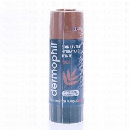 DERMOPHIL Stick soin hydratant l&egrave;vres Teint&eacute; Nude 4g