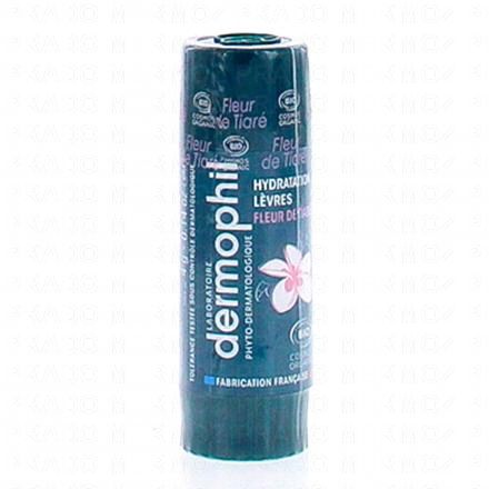 DERMOPHIL Stick soin hydratant l&egrave;vres fleur de tiar&eacute; bio 4g