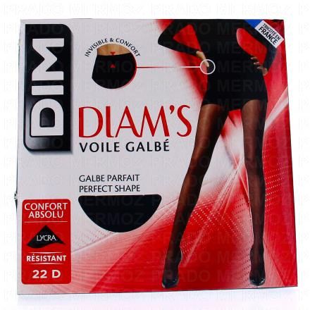 DIM Diam's - Collant voile galbé noir 22D (taille 2)
