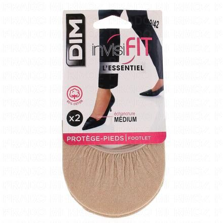 DIM Invisifit - Prot&egrave;ge pieds x2 paires (taille 39/42)
