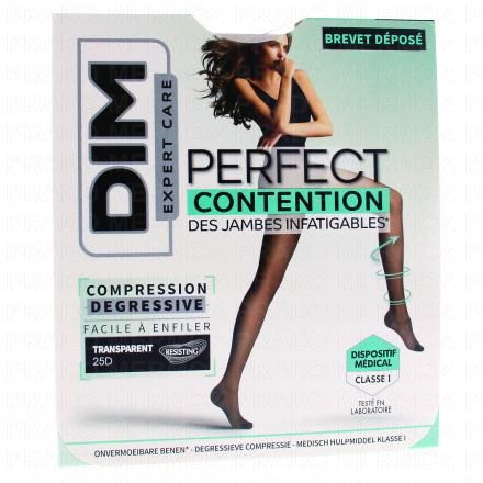 DIM Perfect contention - Collant transparent 25D couleur noir (taille 2)