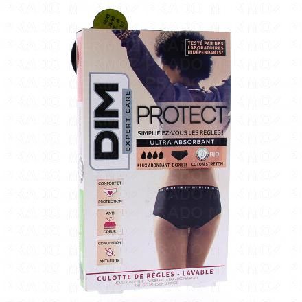 DIM Protect - Boxer ultra absorbant noir flux abondant (36/38)