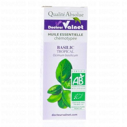 DOCTEUR VALNET Huile essentielle de basilic bio flacon 10ml