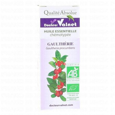 DOCTEUR VALNET Huile essentielle de gaulth&eacute;rie bio flacon 10ml