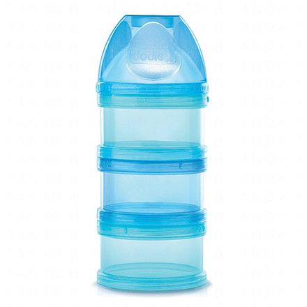 DODIE Accessoire biberon - Bo&icirc;te doseuse 3 compartiments bleus