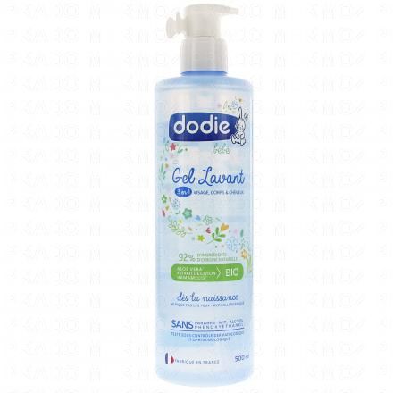 DODIE Hygi&egrave;ne et Soin - Gel lavant 3 en 1 bio (flacon pompe 500ml)