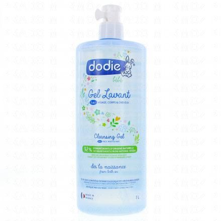 DODIE Hygi&egrave;ne et Soin - Gel lavant 3 en 1 bio (flacon pompe 1l)