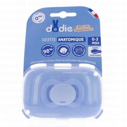 DODIE Sucettes Anatomiques 0-2 mois Sp&eacute;cial Naissance (bleu)