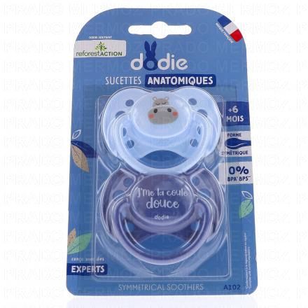 DODIE Sucettes Anatomiques +6 mois (hippopotame)