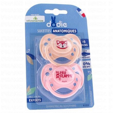 DODIE Sucettes Anatomiques +6 mois (renard)