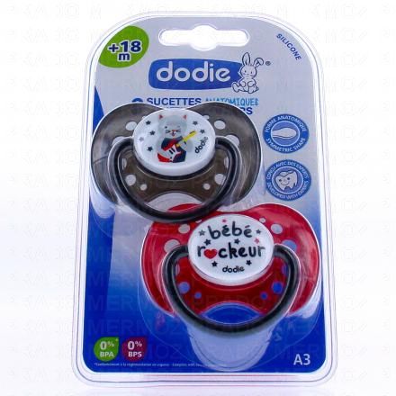 DODIE Sucettes +18 mois anatomiques x2 n&deg;A3