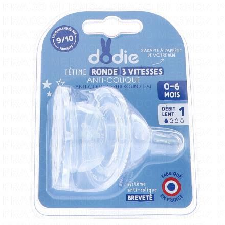 DODIE T&eacute;tine col large 0-6 mois d&eacute;bit 1 lot de 2
