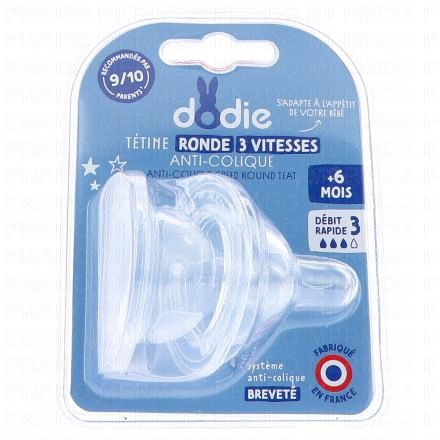 DODIE T&eacute;tine col large + 6 mois d&eacute;bit 3 lot de 2