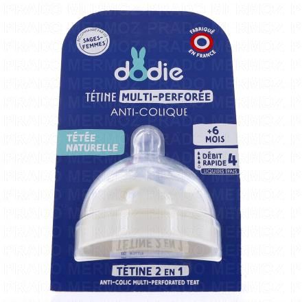 DODIE T&eacute;tine multi-perfor&eacute;e anti-colique +6 mois d&eacute;bit 4