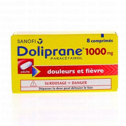 DOLIPRANE 1000 mg x8 comprimés