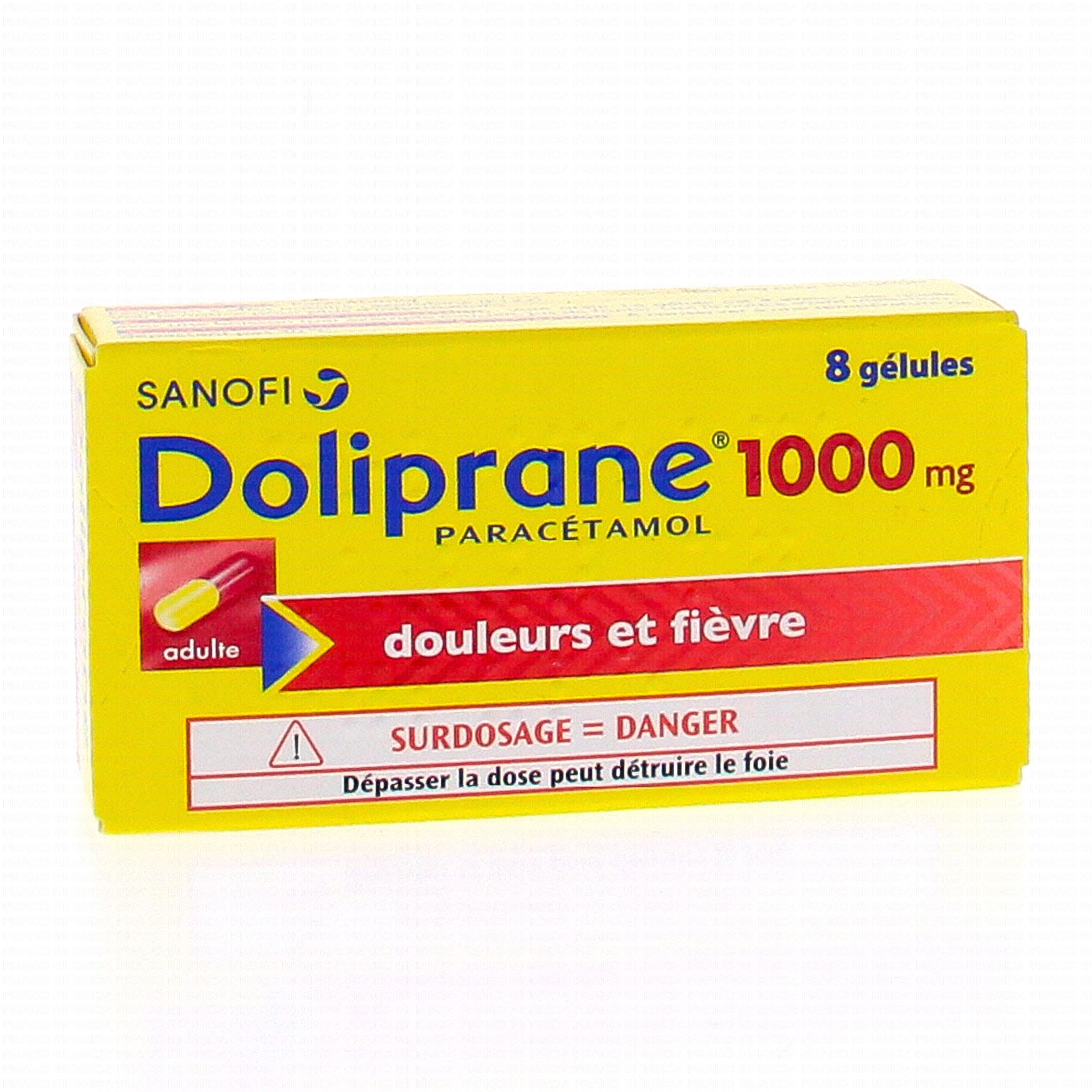 Doliprane 1000 gélules - Paracétamol - Douleur et fièvre