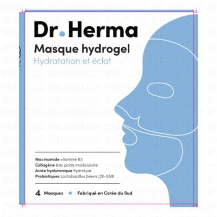 DR. HERMA Masque Hydrogel (x4 masques)