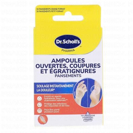 DR. SCHOLL'S Ampoules Ouvertes Coupures et Égratignures 6 Pansements