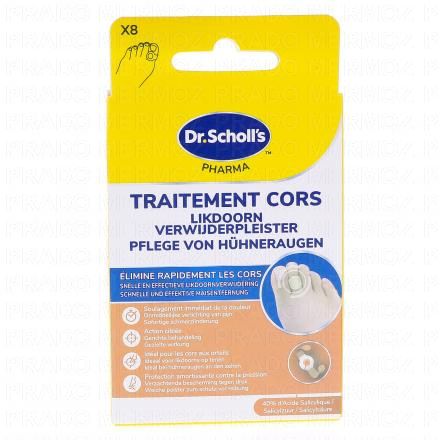 DR. SCHOLL'S Expert traitement - Pansements coricides cors lot de 8