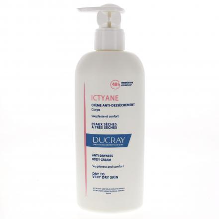 DUCRAY Ictyane Cr&egrave;me &Eacute;molliente Nutritive Visage et Corps 400 ml