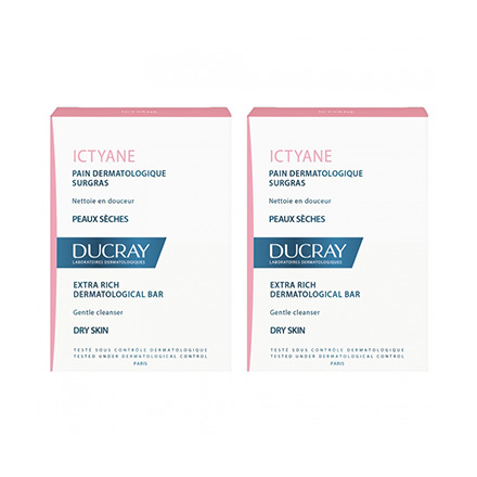 DUCRAY Ictyane pain surgras (lot de 2 x 100g)