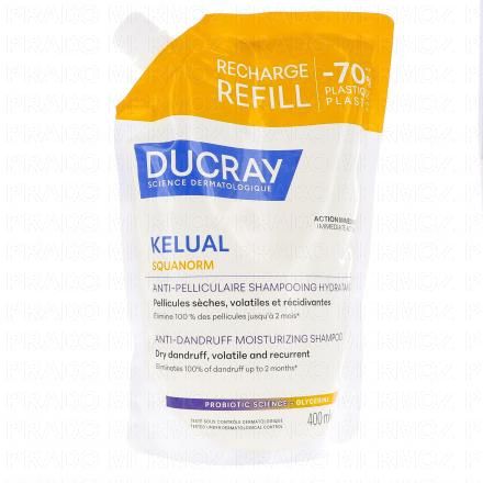 DUCRAY Kelual Squanorm Shampooing pellicules s&egrave;ches (recharge 400ml)