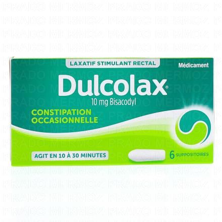 DULCOLAX 10 mg Suppositoires Constipation x6