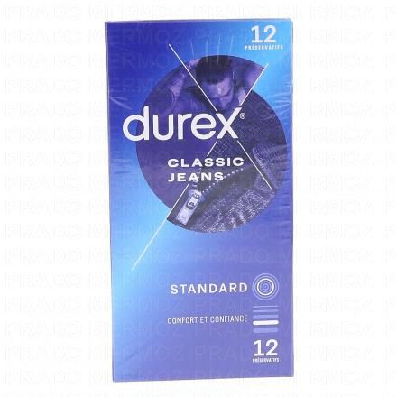 DUREX Préservatifs - Classic Jeans (boîte de 12 préservatifs)