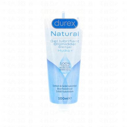 DUREX Natural Gel Lubrifiant Hydra+ 100 ml - 100% Origine Naturelle - Lubrifiant 100 ml