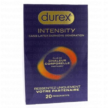 DUREX Intensity - Préservatifs Sans Latex Chaleur Corporelle (boite de 20)