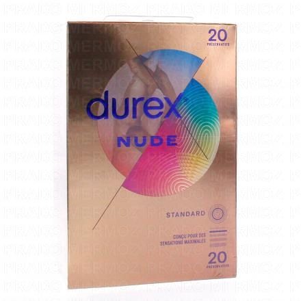 DUREX Nude Sans Latex - Sensation Peau Contre Peau (20 préservatifs)