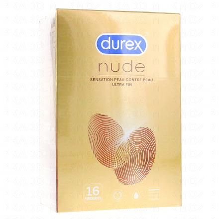 DUREX Nude - Sensation Peau Contre Peau Ultra fin (x16)