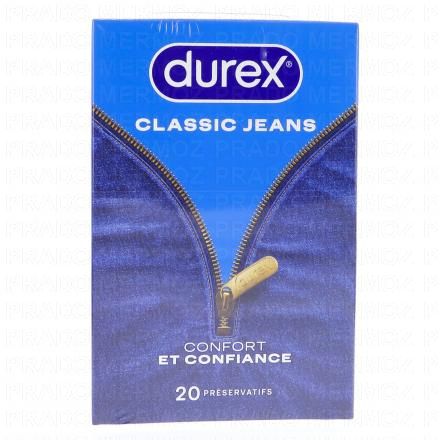DUREX Préservatifs - Classic Jeans (boîte de 20 préservatifs)