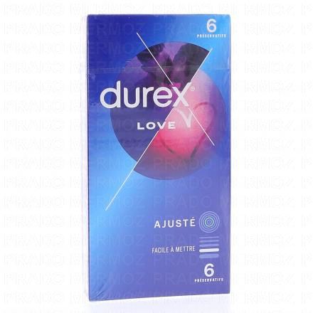 DUREX Préservatifs Love - Préservatifs Lubrifiés - Boite De 6 Préservatifs