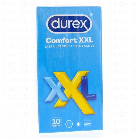 DUREX Comfort Xxl - Extra Larges Extra Longs - 10 Préservatifs
