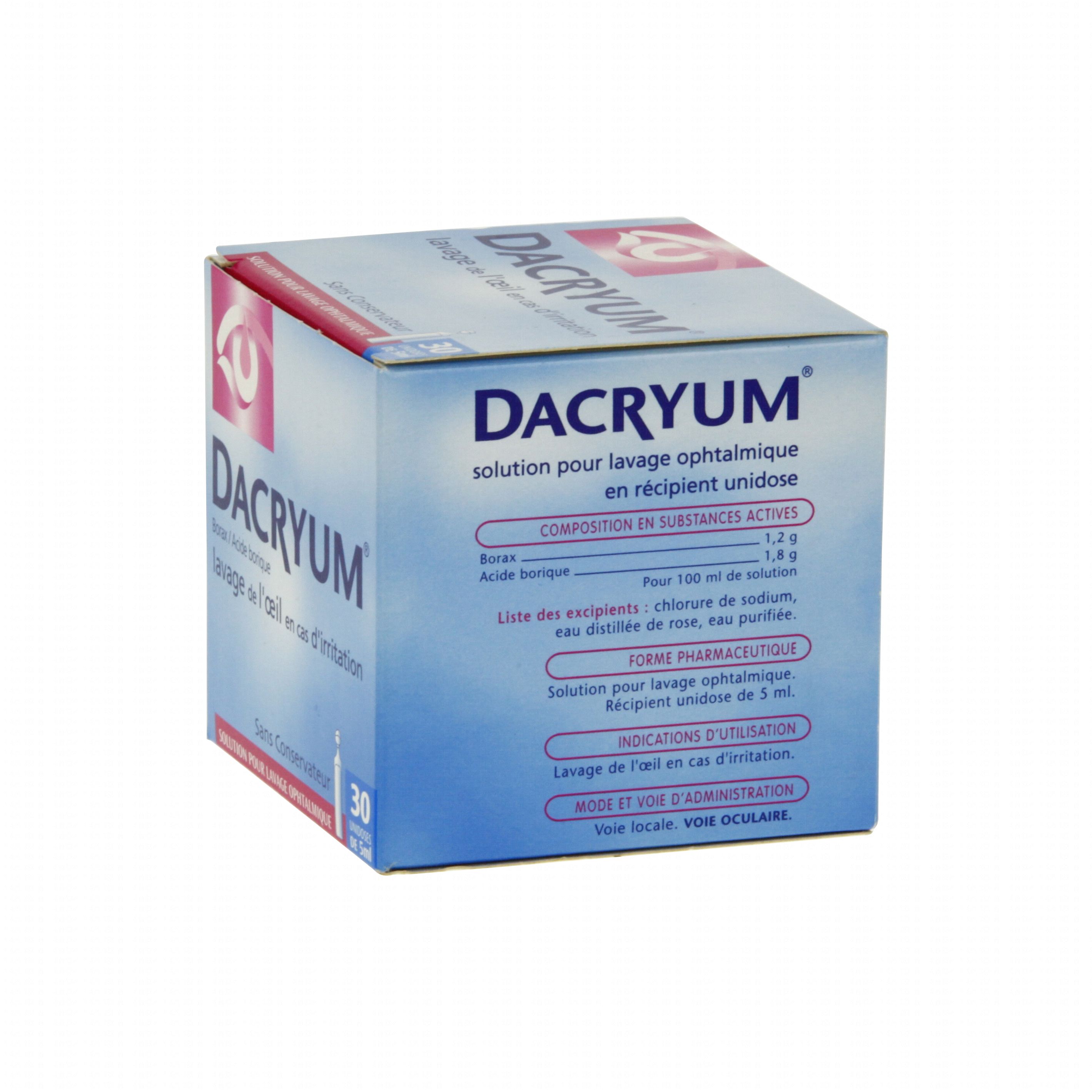 Dacryum Solution Lavage Oculaire 30 Unidoses