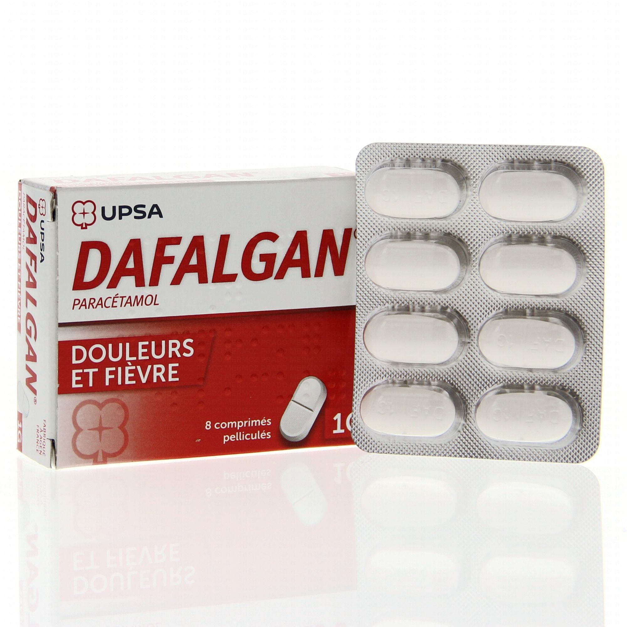 DAFALGAN 1 g boîte de 8 comprimés - Médicament conseil - Pharmacie ...