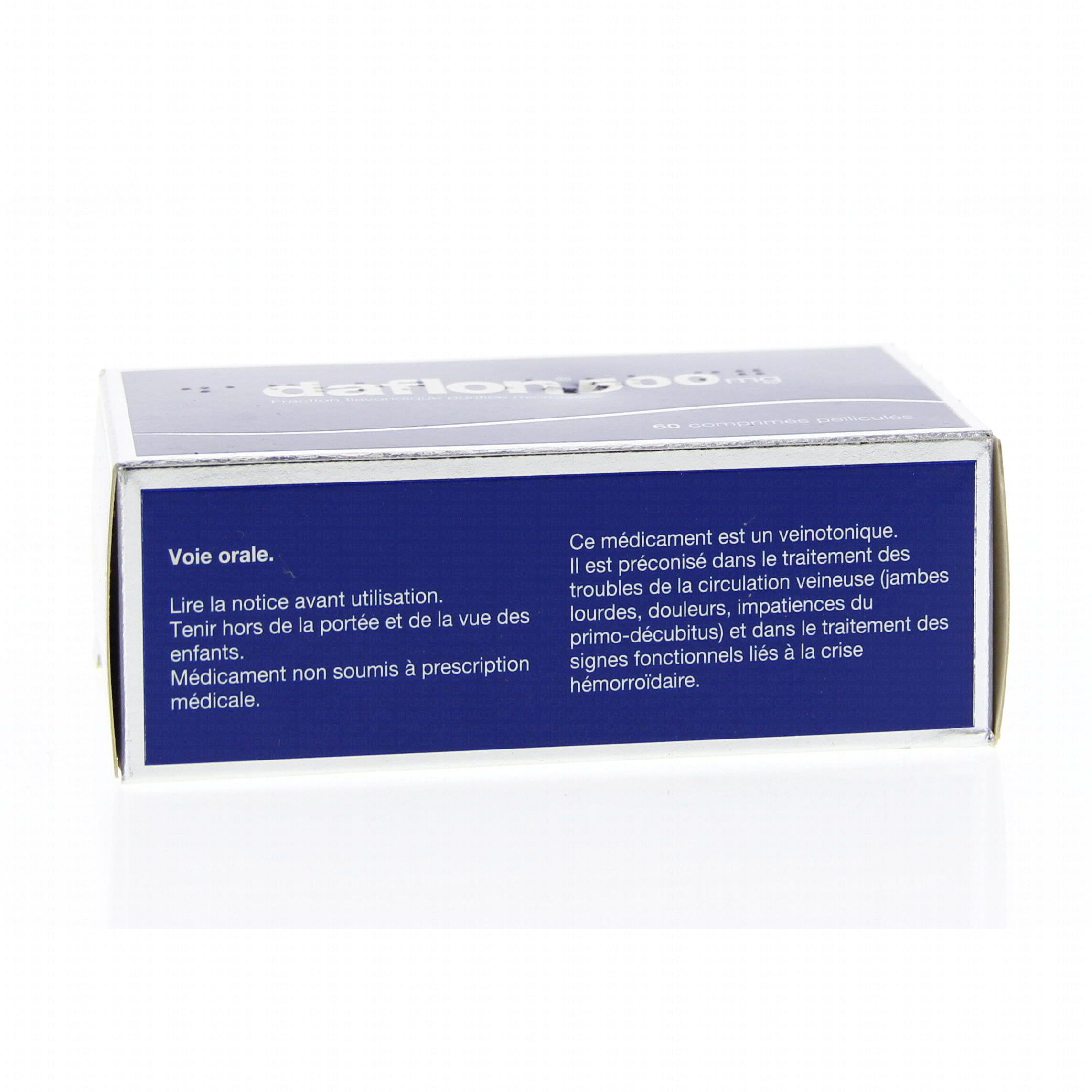 Daflon 500mg boîte de 60 comprimés Biogaran (médicament Daflon 500mg boîte de 60 comprimés Biogaran (médicament
