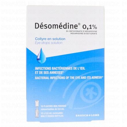 Désomédine 0,1 pour cent (flacon de 0,6 ml)