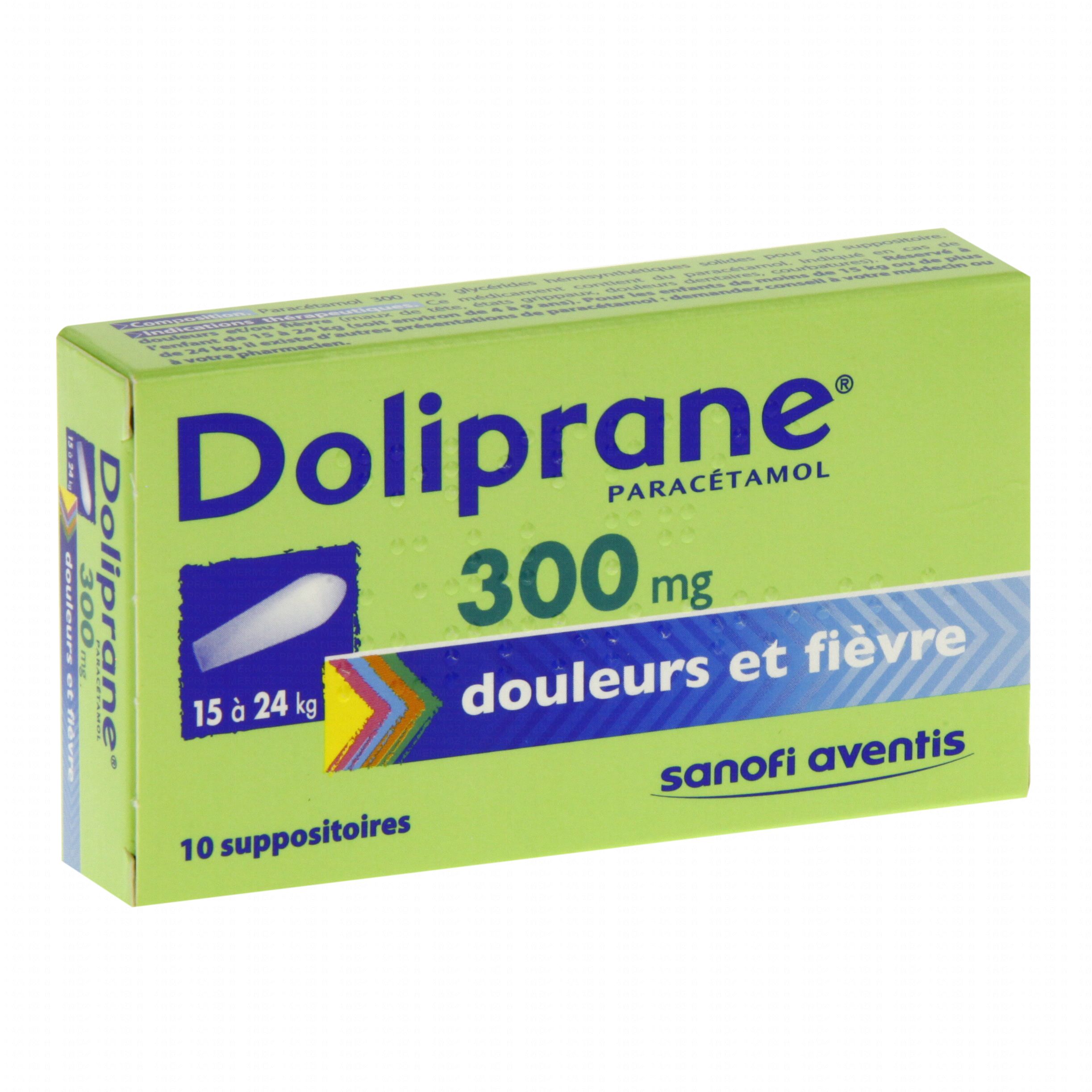 Pharmacie de la Gare - Médicament Doliprane 300 Mg Suppositoires 2plq/5  (10) - Paracétamol - RUMILLY