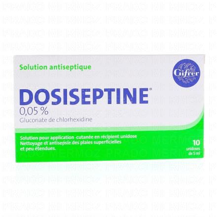 Dosiseptine 0,05% Solution antiseptique 10 unidoses x 5ml