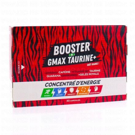 EAFIT Booster Gmax taurine concentr&eacute; d'&eacute;nergie une bo&icirc;te de 30 ampoules