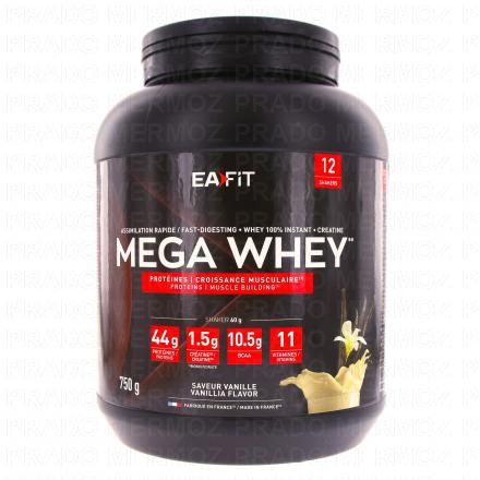 EAFIT Mega whey go&ucirc;t vanille pot de 750gr